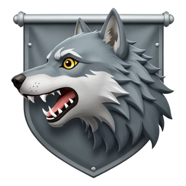 In game of thrones house stark banner wolf sticker