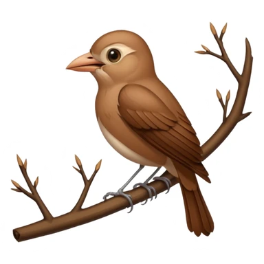 Nightingale bird sticker