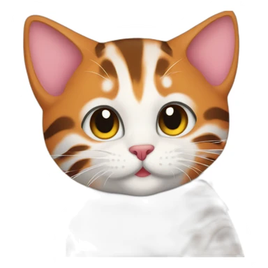 cat bengals hugging sticker