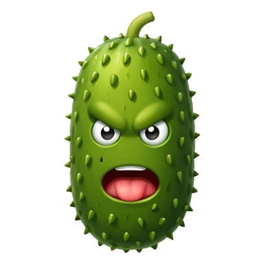 Angry pickle  sticker