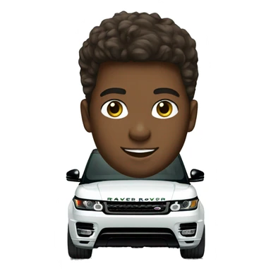 pretty brown skin boy driving range rover sport  sticker