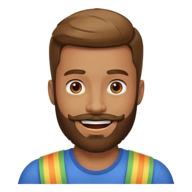 Gay bear beard sticker