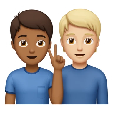 two people talking or acting a skit sticker