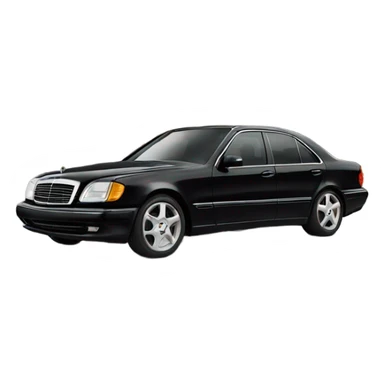 Black Mercedes Benz  sticker