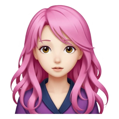 beautiful gorgeous anime lady with sticker