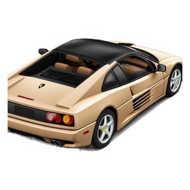 black ferrari 348 brown interior sticker