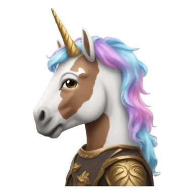 Man wearing a unicorn  sticker