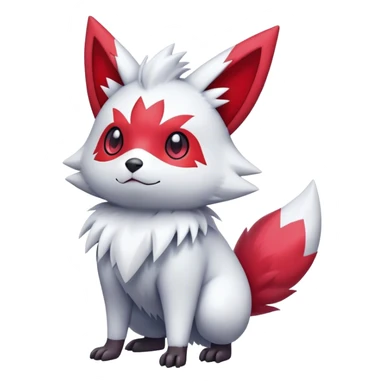 Epic Shiny Cool Cute Kawaii Zangoose-Zorua-Pokemon-fakemon-hybrid-animal Full Body  sticker