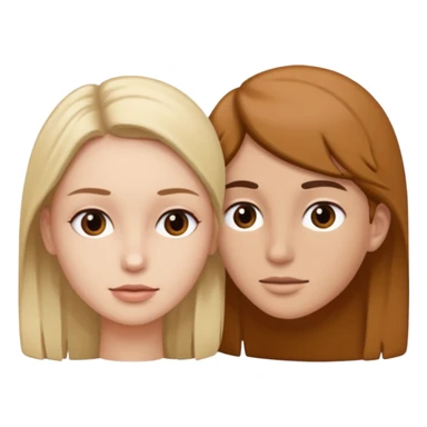 Two people opposite each other sticker