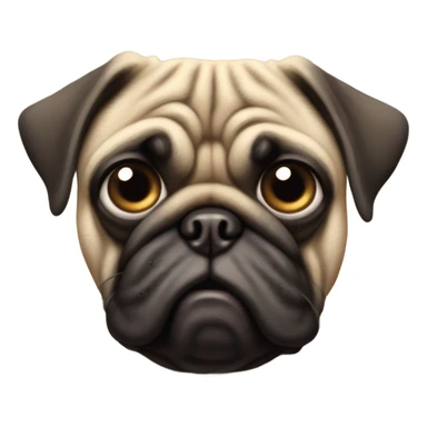 Pushen pug sticker