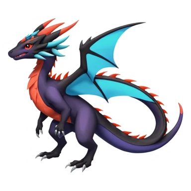 Eveelution-Salandit-Nargacuga-Noivern-fusion (Full body) sticker