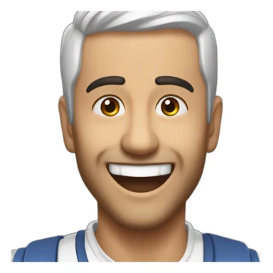 Ferhat Mhenni entrain de rire  sticker