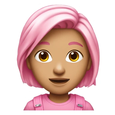 Pink iPhone 15 realistic  sticker