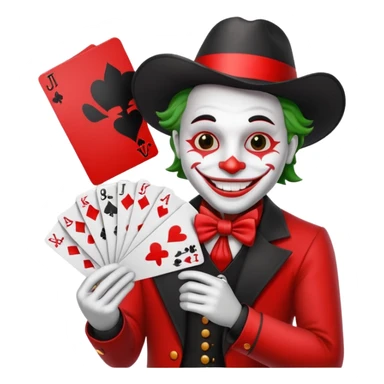 mac os poker card with jolly joker sticker