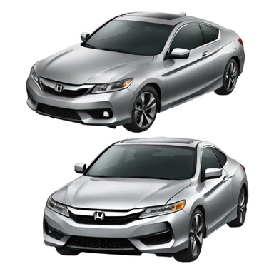 Grey Honda accord coupe  sticker