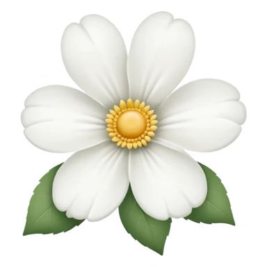 Flor blanca de sentido pésame sticker