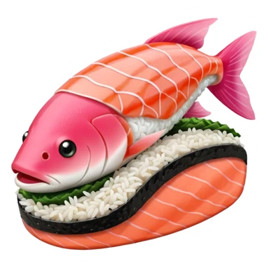 sushi rosa sticker