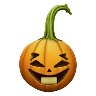 Turnip Jack o lantern sticker