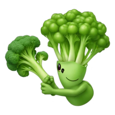 Pea shooter with a brocoli sticker