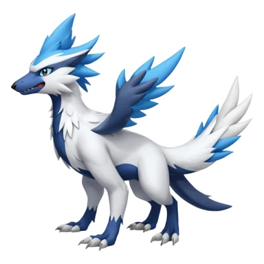 Nargacuga-Silvally-Wolf-Latios-fusion, full body  sticker