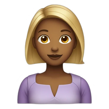 Fille avec un dégradé de couleur sticker