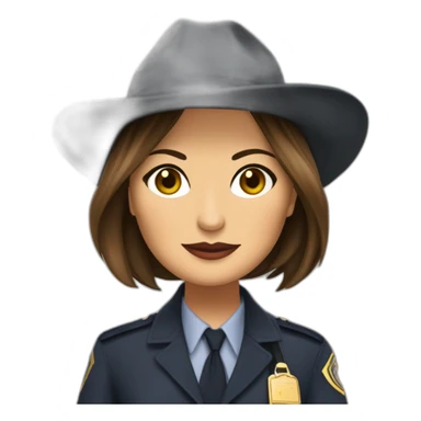 Mariska Hargitay as detective Olivia benson season 10 sticker