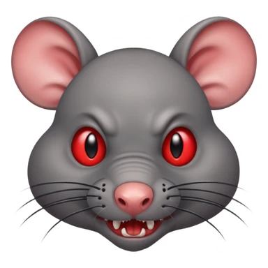 Angry rat sticker