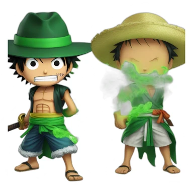 Luffy Vs Zoro sticker