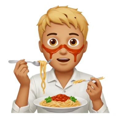 the man who eats pasta sticker