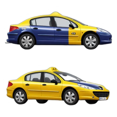 Peugeot 407 Taxi 5 sticker