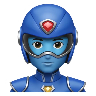 Power ranger blue sticker