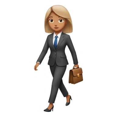 Girl going to work sticker