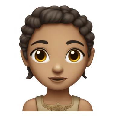 a Canadian sphinx with blue eyes, it is held by a girl with dark hair and brown eyes and hugs sticker