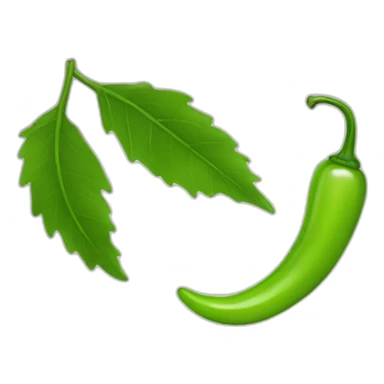 green chilly sticker