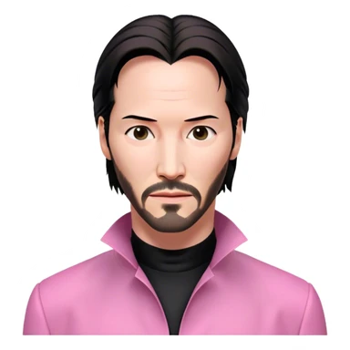 Keanu Reeves Neo Matrix pink sticker