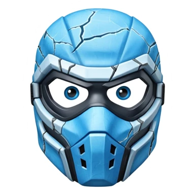 mortal kombat sub zero mask sticker