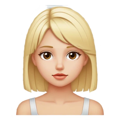 blonde girl by the blinds sticker