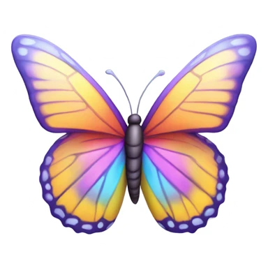 Butterfly flying away sticker