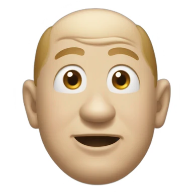 Curly Howard three stooges sticker