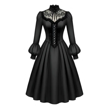 Gothic Victorian antique vintage edgy dress apparel clothing  sticker