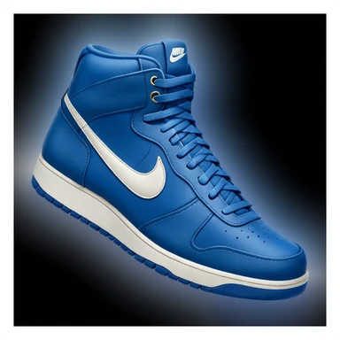 Enhance the realism of the shoe with a clean and realistic style. Correct the text on the logo to clearly say 'NIKE'. Maintain a clean and professional photographic look. Use a transparent background if possible, otherwise keep the background clean and minimal. sticker