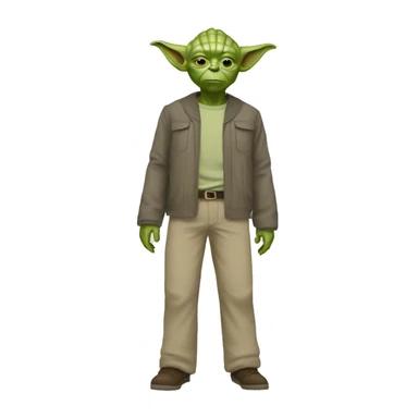 Andrew Tate with yoda pants sticker