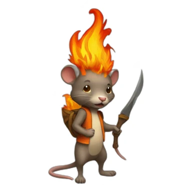 a fire rats sticker