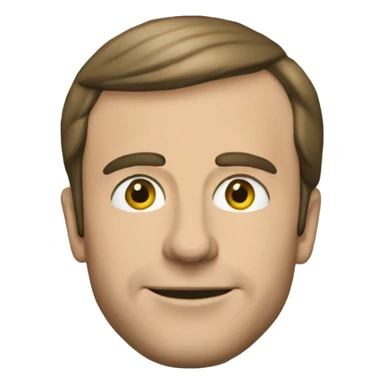 macron en cour de français  sticker