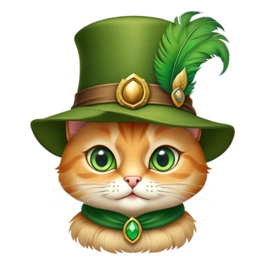 classic Puss in Boots face, confident and charming expression sticker