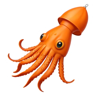 small squid fake bait fishing sticker