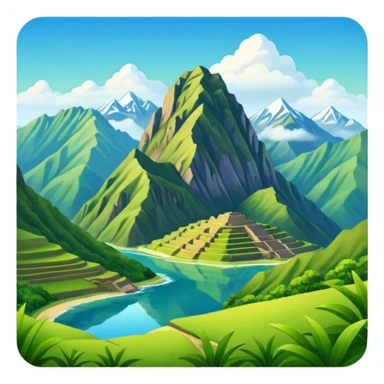 Peru landscape sticker