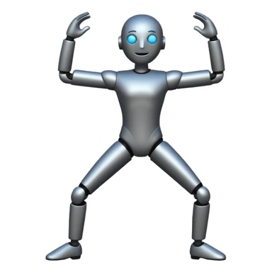 dancing car with arms and legs and face standing like human sticker