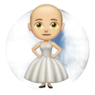 Putin in a ball gown  sticker