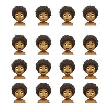 bambino con capelli ricci sticker